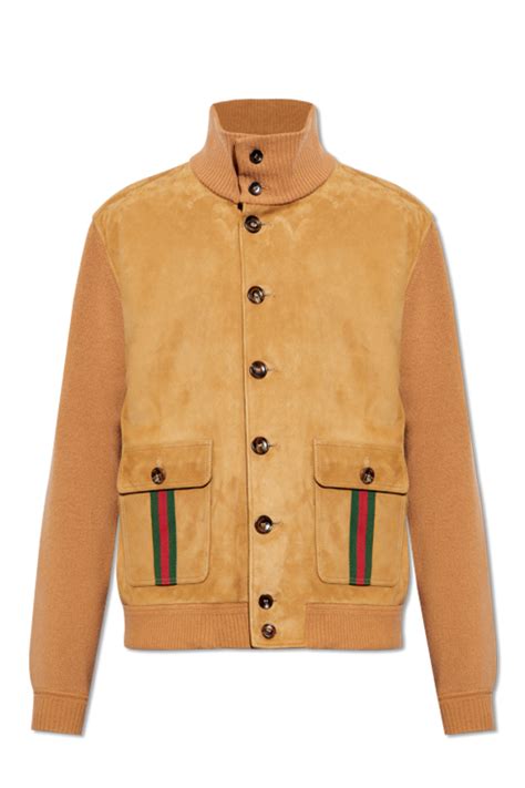 gucci suede bomber jacket